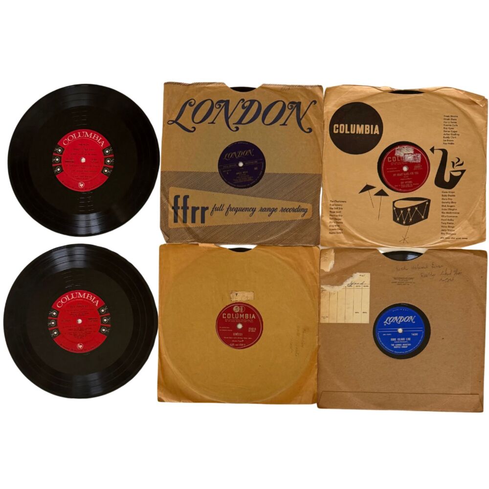 Vintage 78 RPM Record Lot Pop Vocal Skiffle Big Band 1940s 50s Mix Incl Donegan